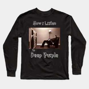 how i listen deep p Long Sleeve T-Shirt